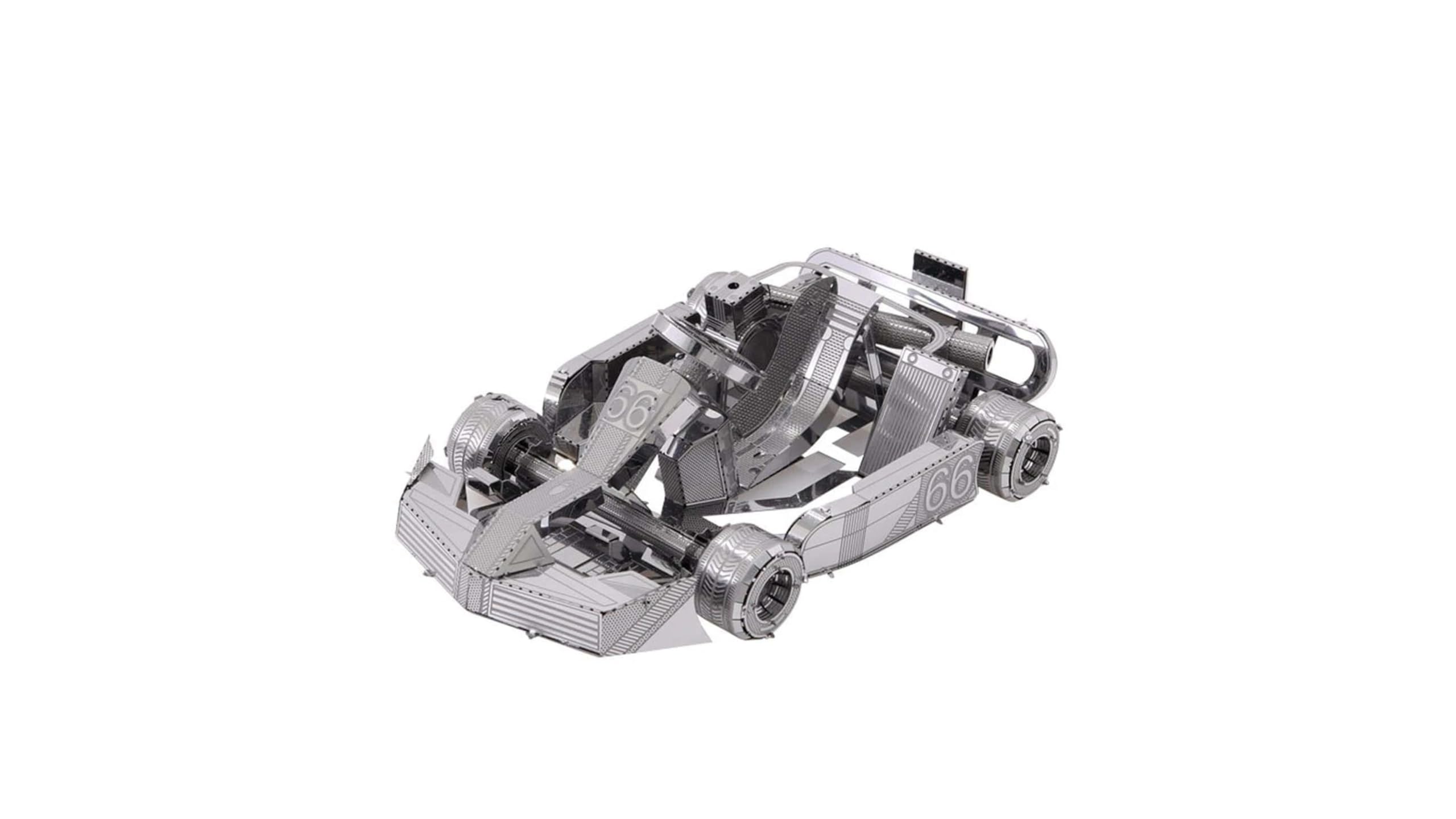 Metal Zone Kart Puzzle 3D Coche Metal. Maquetas de Coches Metal para Construir. Rompecabezas de Metal 3D de Vehículos. Puzzle 3D de Metal para Adultos de 11 x 6,8 x 3,5cm