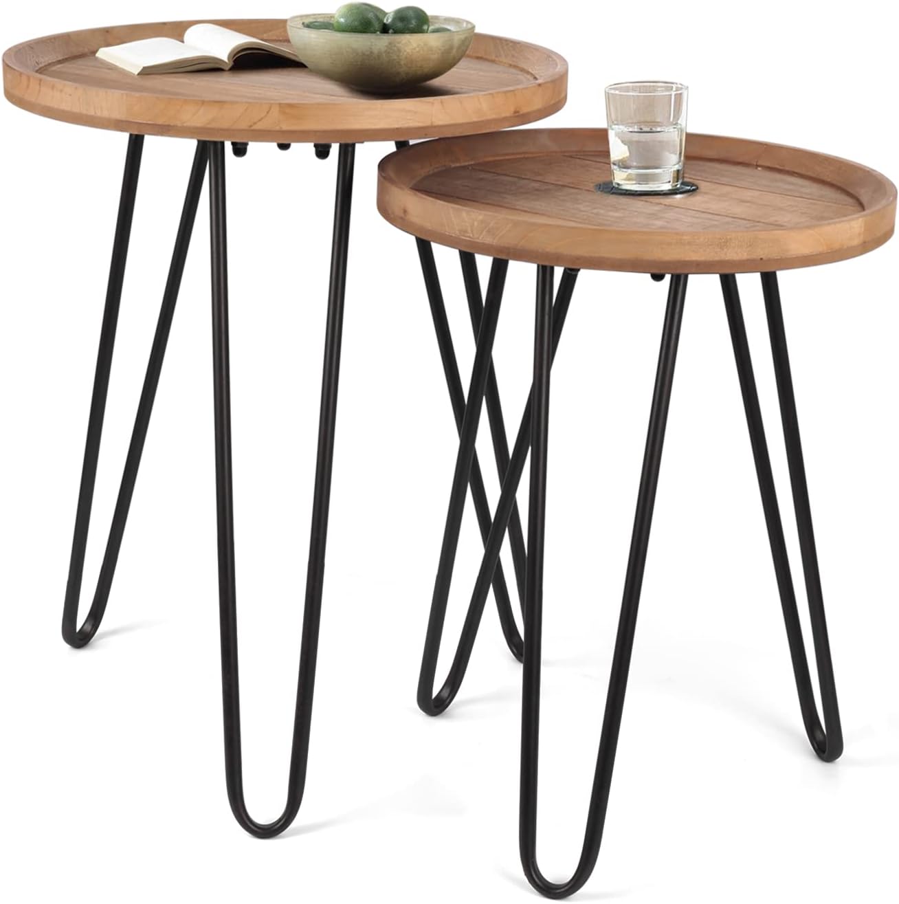 Buy OneSpruce Farmhouse Coffee Table Set, Round Nesting Coffee Table