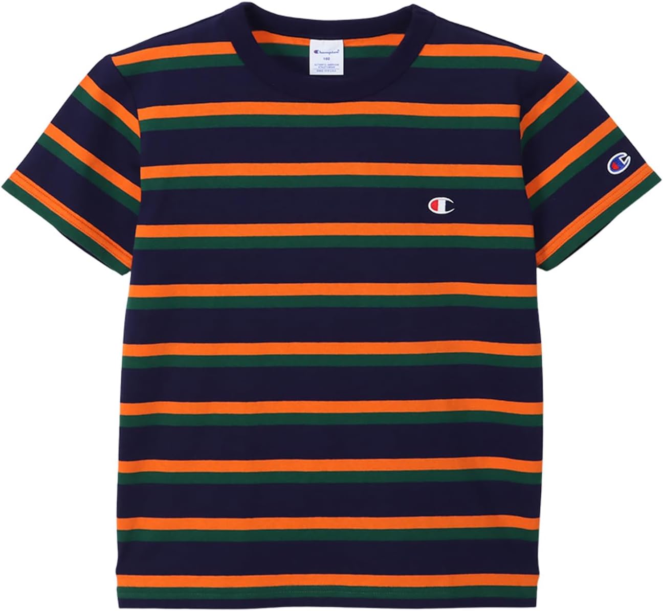 Amazon | [チャンピオン] Tシャツ キッズ 半袖 丸首 綿100