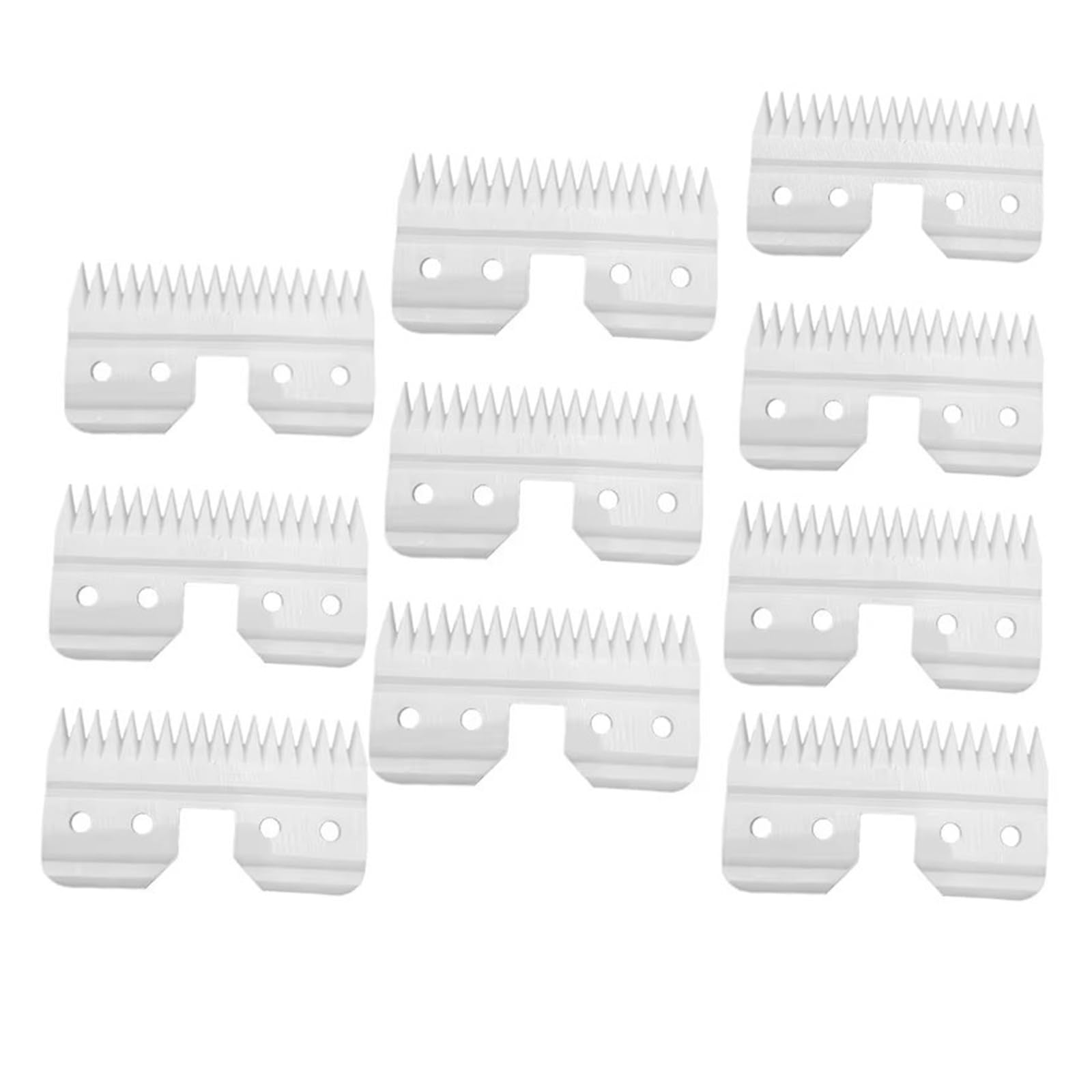 Compatible con Andis, Compatible con Oster, Compatible con Wahl, Cuchilla | Cuchilla Cortapelos Desmontable De Cerámica Blanca For Peluquería Canina, , , , Clippers(4pcs)