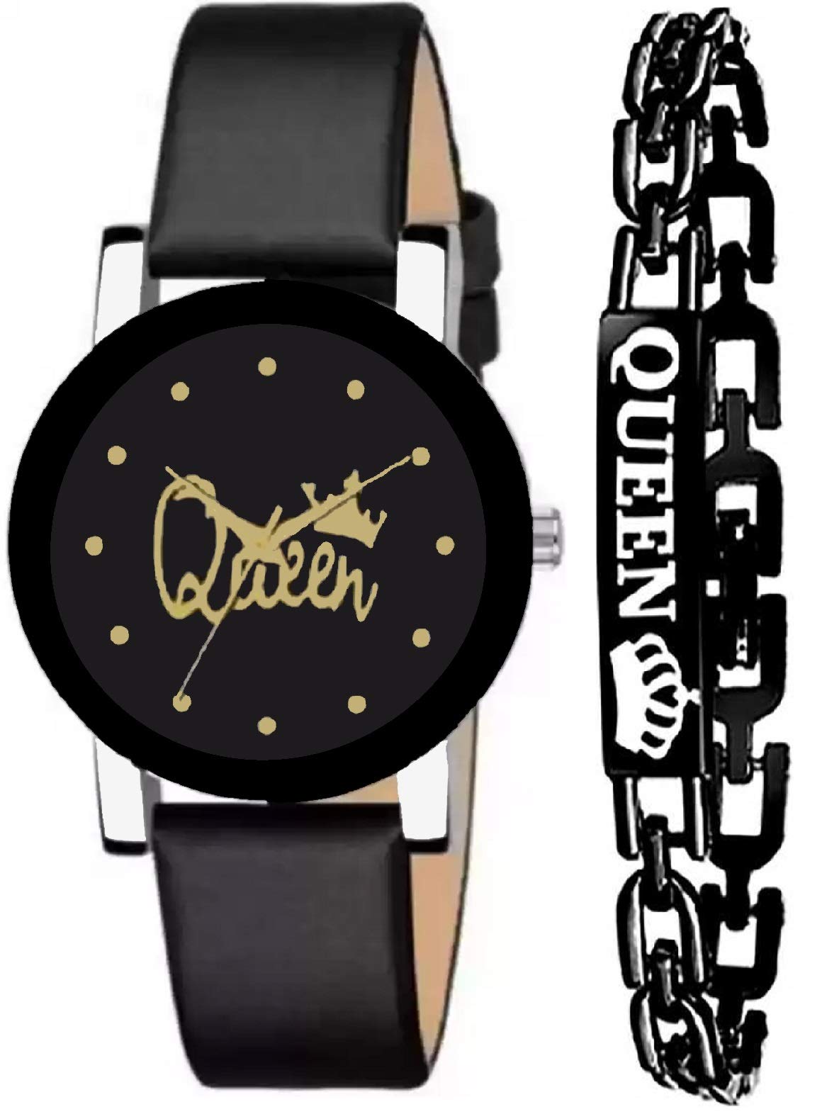 BID Analogue Queen Watch for Girls with Queen Bracelet for Girls (Pack of 2) (B08HWS4QG2) Amazon Price History, Amazon Price Tracker