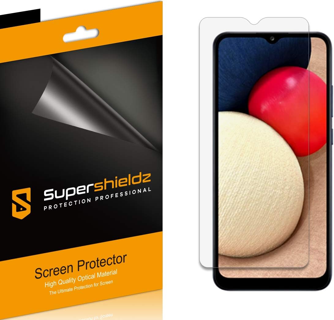 (6 Pack) Supershieldz Designed for Samsung Galaxy A02s Screen Protector, High Definition Clear Shield (PET)