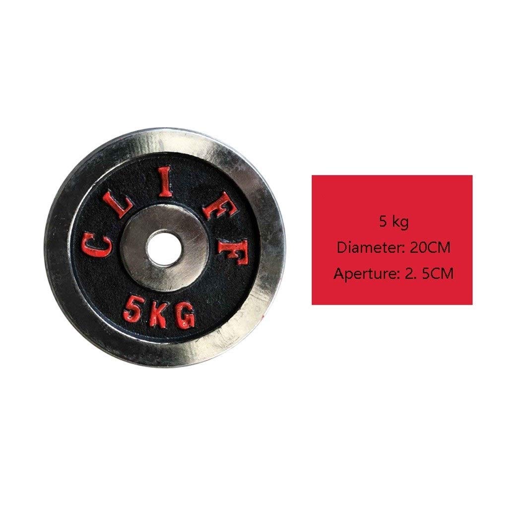Pesos Peso disco Placa Chapado de la pesa Barbell Pequeño hogar equipo de la aptitud de 2,5 kg / 5.5lb, 3 kg / 6.6lb, 5 kg / 11 libras microcarga Donut