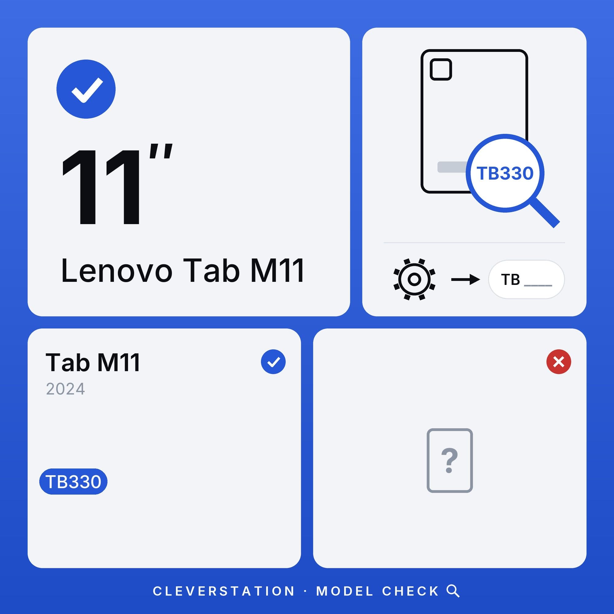 Support Mural Tablette pour Lenovo Tab M11 (11 Pouces, TB330) - Fixation Ultra-Plate et sur Mesure pour Écran Domotique et Tableau de Bord - Passe-Câble Intégré - Blanc