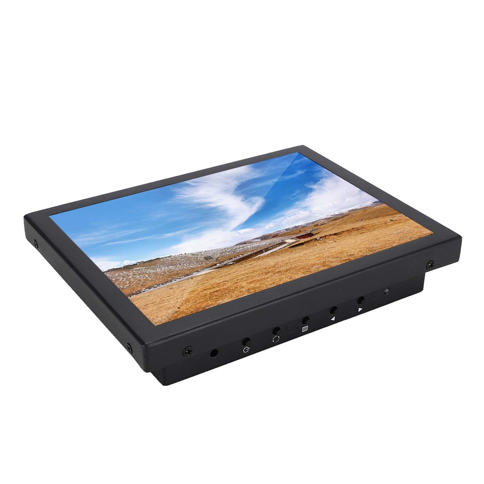 Touch Screen di Resistenza da 8 Pollici, Monitor Industriale Integrato, Monitor Interamente in Metallo, con Risoluzione 1024x768, Display Widescreen 4:3, per PC, CCTV, Videocamera, Computer(8")