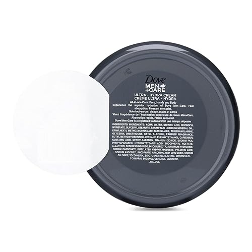 Miniatura 2 de Dove Men+Care Ultra Hydra Cream, cuidado de cara, manos y cuerpo, todo tipo de piel, paquete de 3 unidades de 5.07 onzas cada uno, tarro