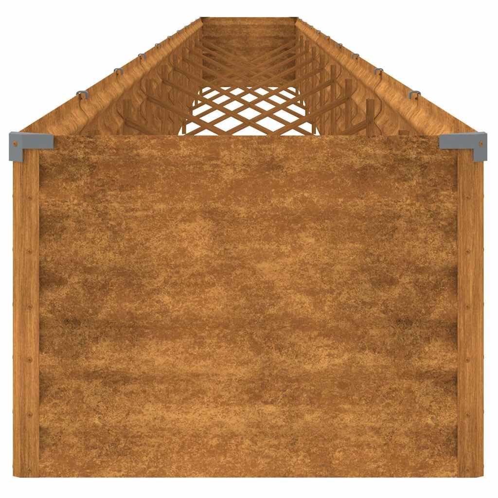 Hochbeet 960x50x36 cm Cortenstahl Pflanzkübel für Garten Terrasse