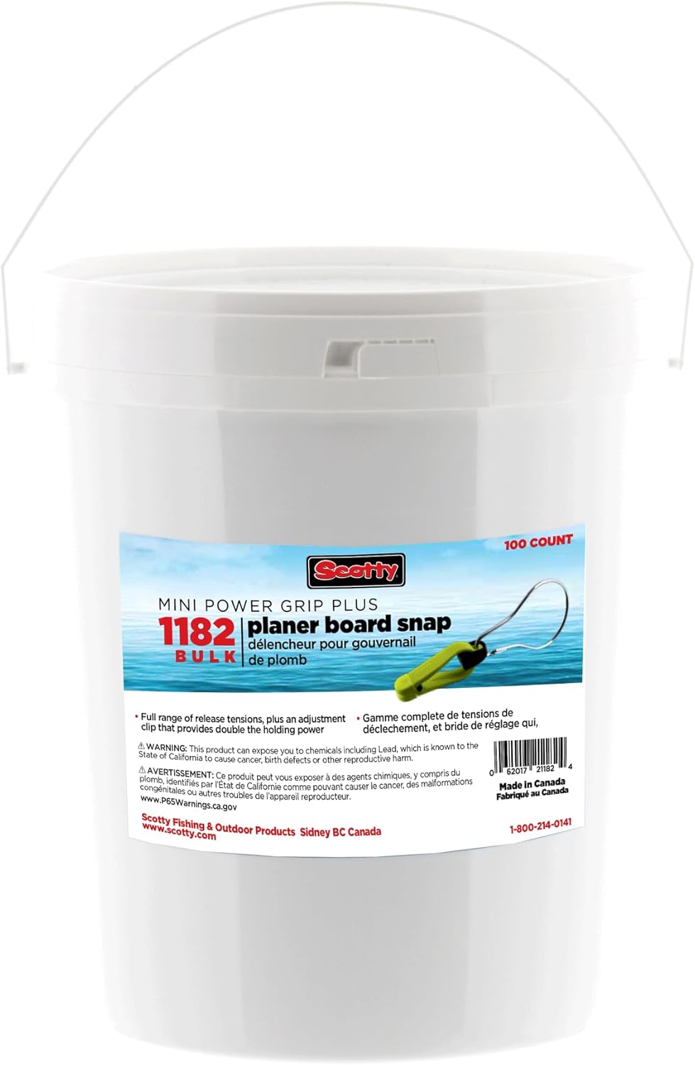 Scotty #1182-BUCKET Mini Power Grip Plus Planer Board, 100 Per Bucket