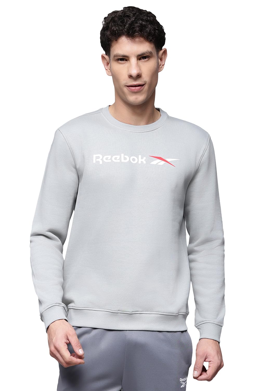 reebok Men’s Classic Crew Sweatshirt – Cozy Fleece Pullover, No Hoodie Design-picture-16