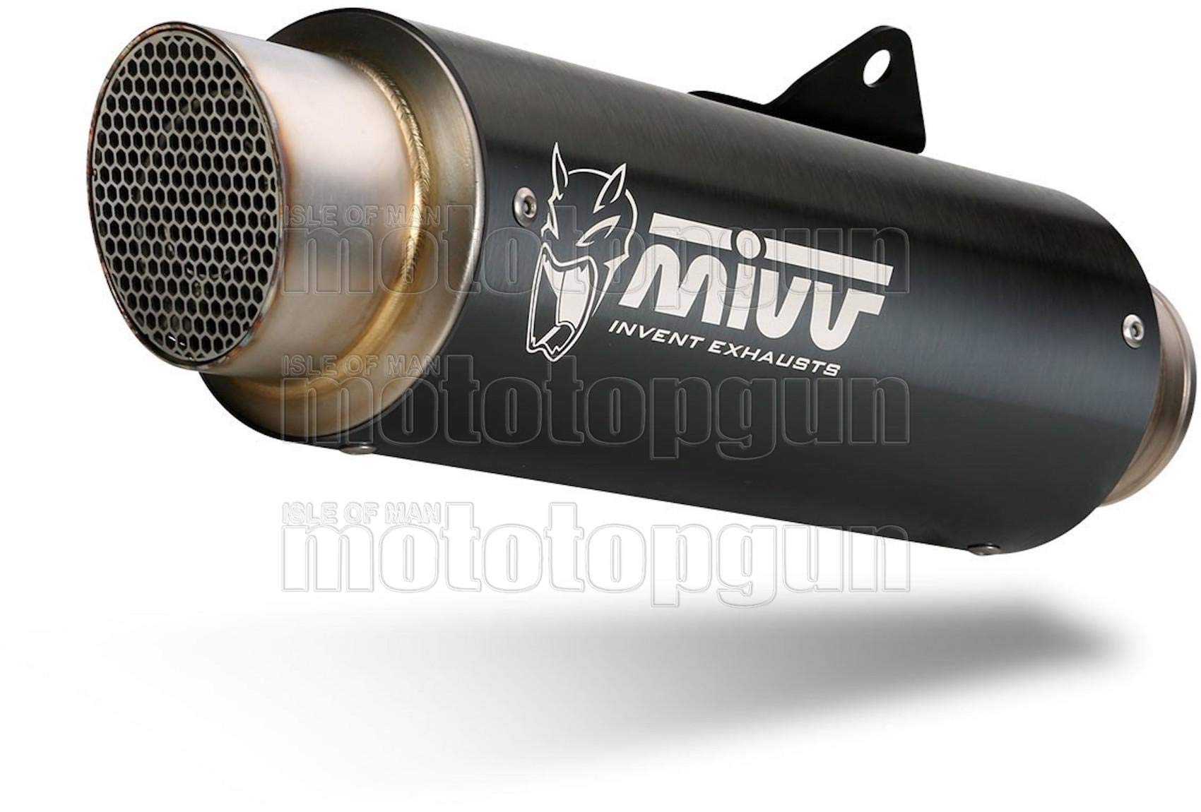 mivv tubo de escape completo homologado nocat gp-pro acero negro compatible con yamaha mt125 mt-125 2020 2021 2022 mototopgun