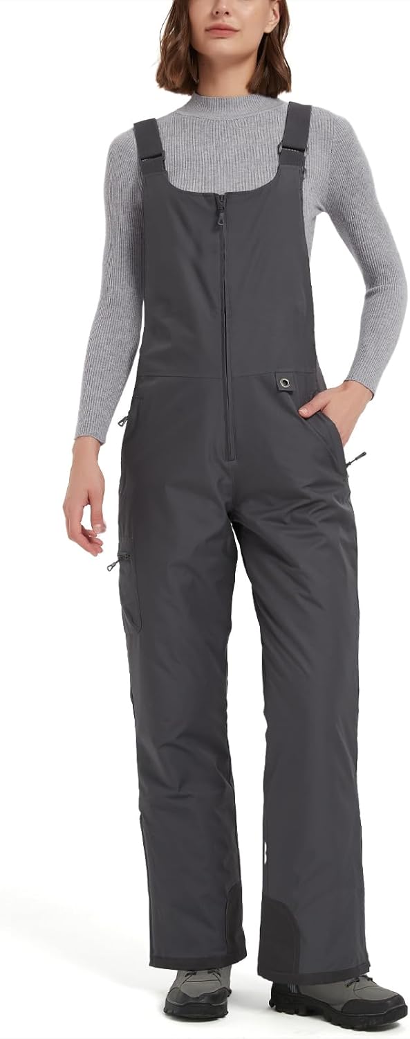 Women's Waterproof Heated Insulated Bib Overalls with Battery Pack - Image 6