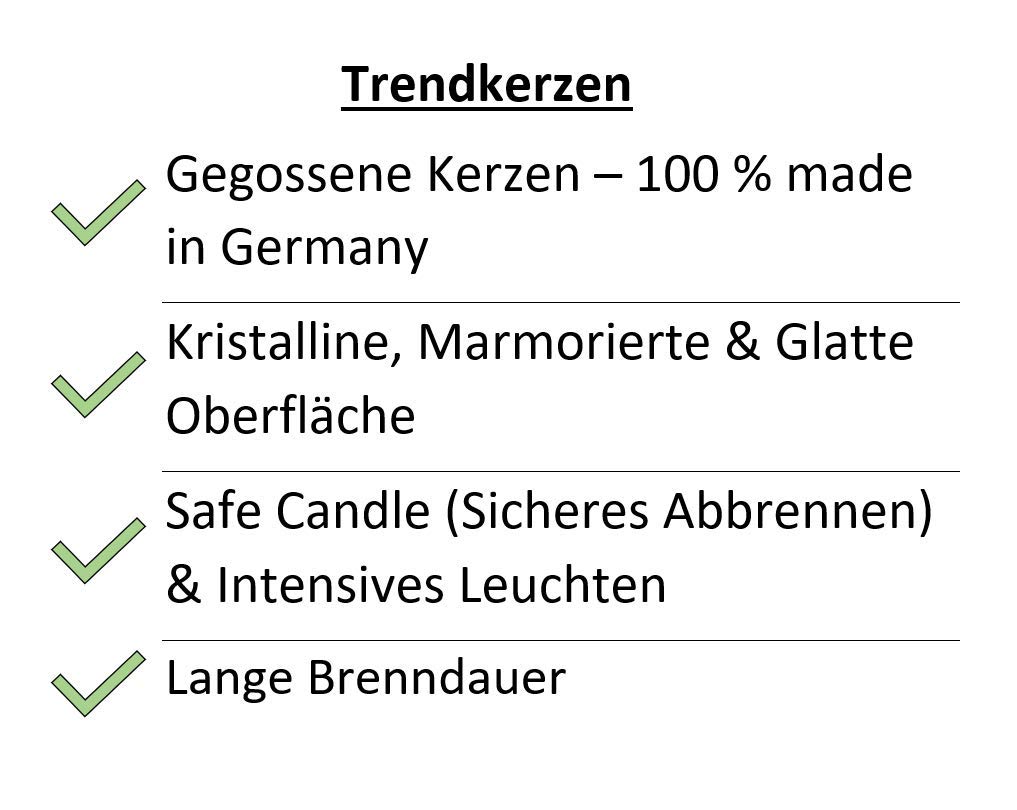 Bougies de l'Avent / Bougies / Bougies / Bougies (Safe Candle) – Grand choix – Couronne de l'Avent / Couronne de Noël / Bougies de Noël, Cire, Softgrün, XL & Breit: Höhe 18cm / Ø 8cm - 2 Stück