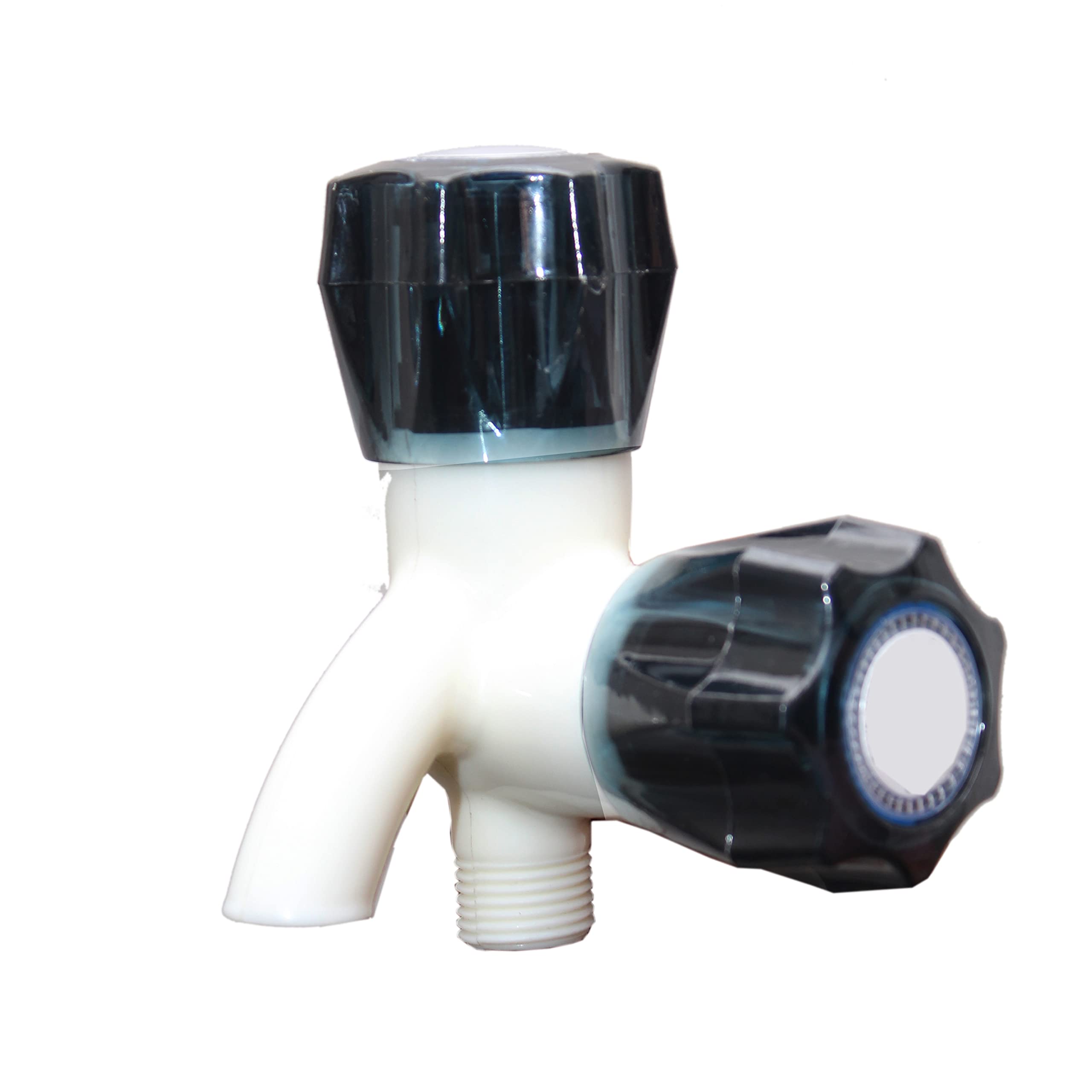 Umiya PVC Two Way BIB Cock Tap Wall Mounted for Kitchen/Bathroom Black Crystal Made of Virgin ABS Plastic Material Pack of 1 (B09MPLLJB3) Amazon Price History, Amazon Price Tracker