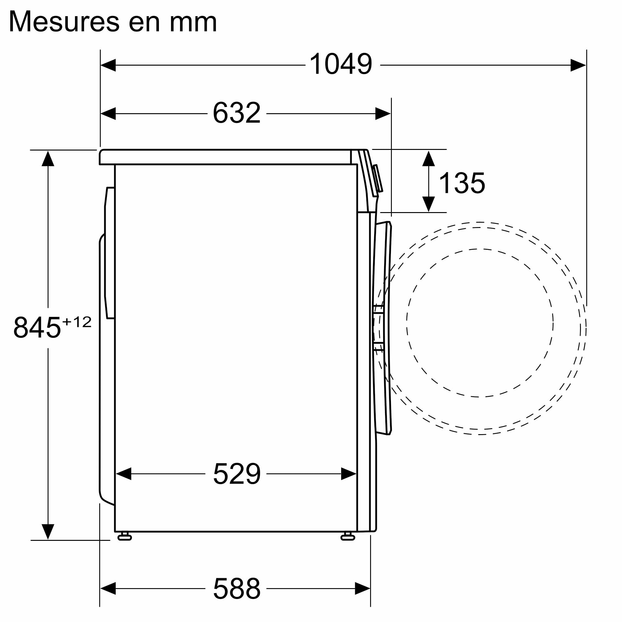 Bosch Série 6 Lave-linge Pose-libre 9 kg 1400 trs/min Blanc