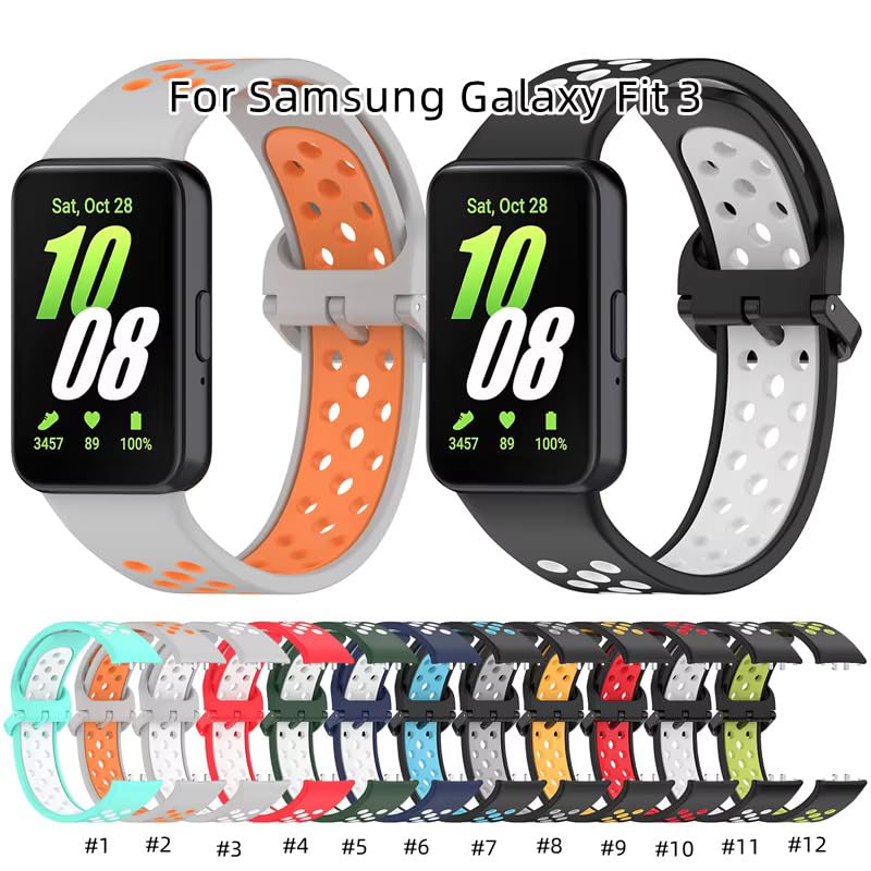 Valentestore Sporty Buckle Replacement Straps for Galaxy Fit 3 - Stylish & Comfortable Band for Active Lifestyles 5 61gL6LqTOsL