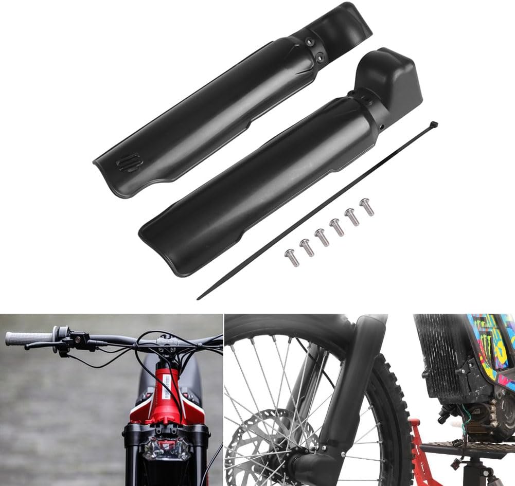 Surron KKE Front Fork Guards Cover Protector for Electric Dirt Bike - Compatible With Sur-Ron X/X160/X260 - Black Shock Protection
