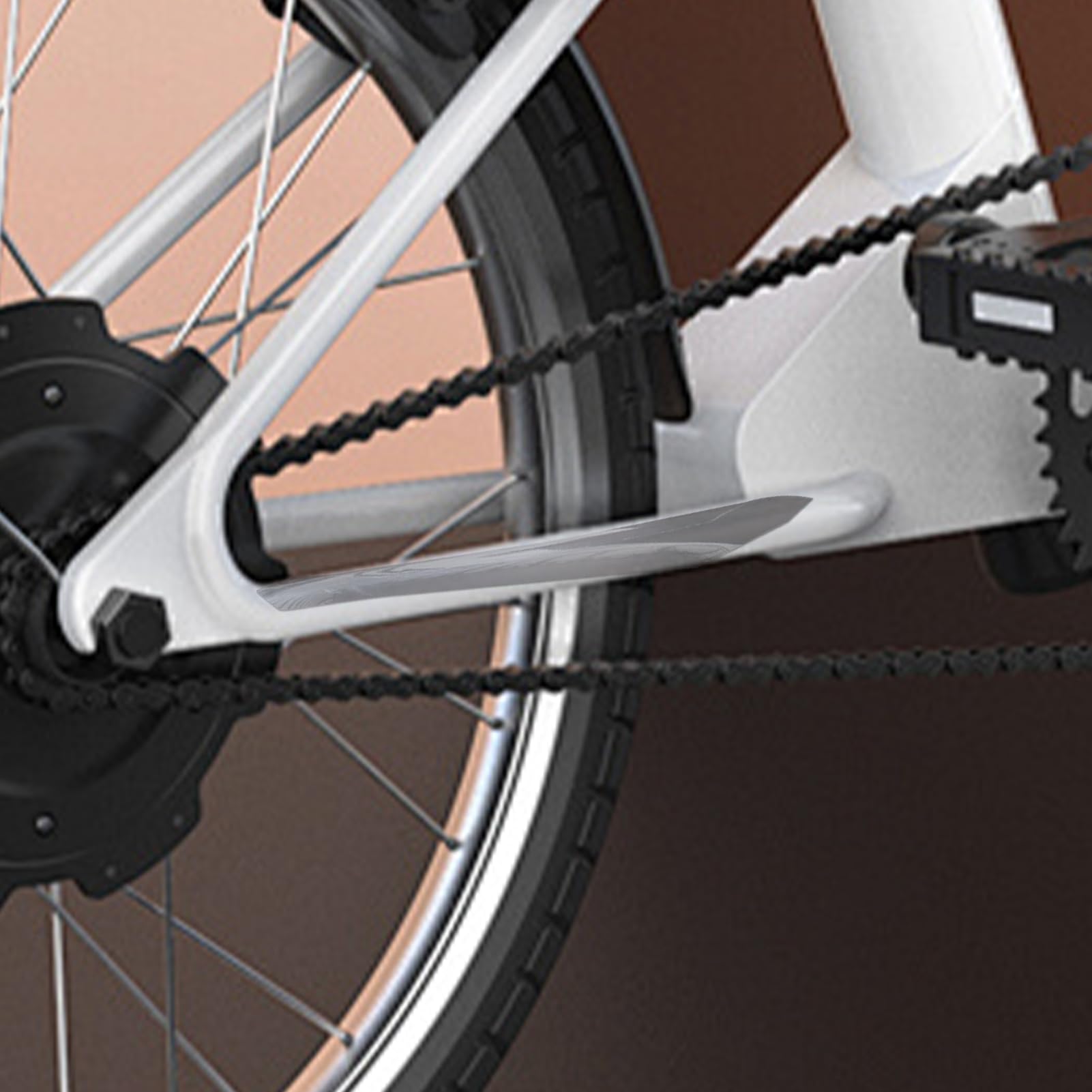 Protection de base de vélo – Protection de cadre adhésive transparente pour VTT et vélo de route, film de protection anti-rayures pour chaînes de vélo, film de protection, 21 cm bouclier transparent