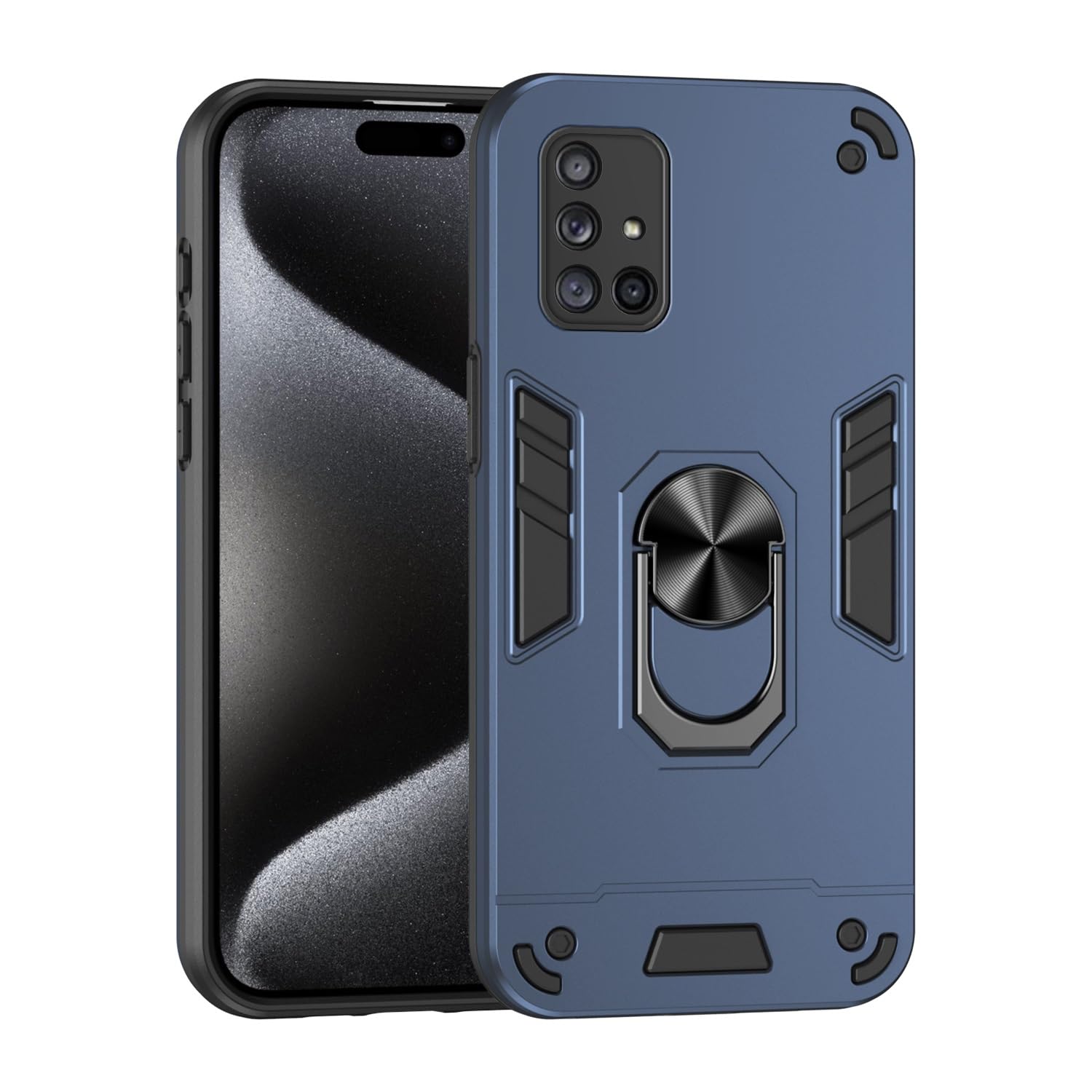 Coque Samsung A71 4G protection antichute béquille robuste PC - 8