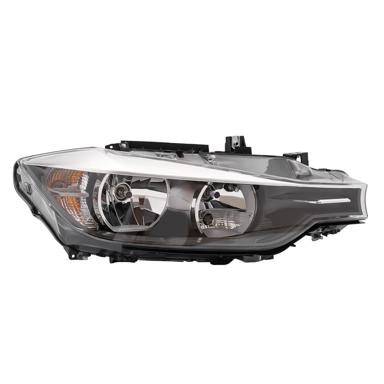 Headlight Compatible With BMW 2012-2015 F30 320i 328i 328d 335i Base Sedan NON-xDrive/M sport Models Halogen Right Passenger Side 63117338710 BM2503169 Without AFS (Right Passenger Side)