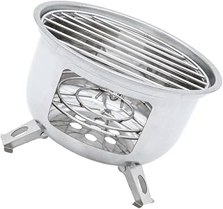 Gogogmee 1 Conjunto De Grelha Mini Grill Portátil Fogão De Acampamento Acessórios Para Grelhar Butano Queimador De Cozinha Fogão A Gás Mochila Fogão A Gás Fogão Para Churrasco Fogão Para