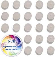 Vista 162 de 200 cuentas redondas y sueltas de cristal de cuarzo gris natural de 0.32 pulgadas (8 mm) para joyería y manualidades