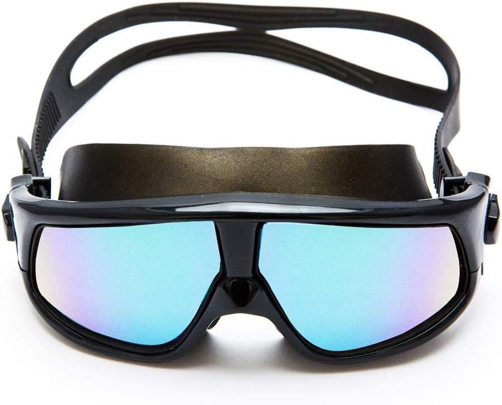 Premium Big Frame Swim Goggles, Swimming Anti Fog No Leaking with UV Protection and Clear Lens Wide-Vision for Men Women Adult Youth