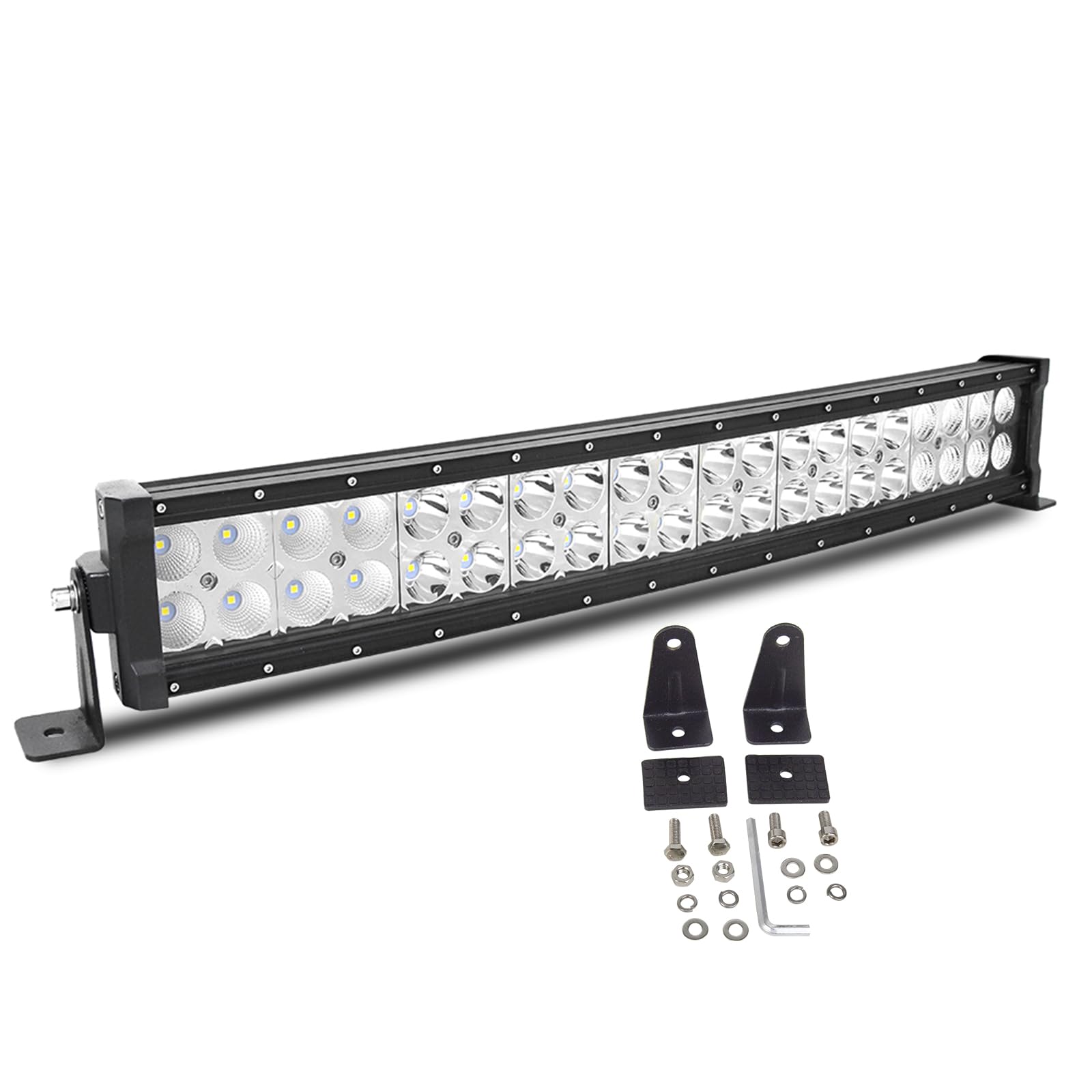 Amazon.co.jp: Willpower 22インチ 120W LEDライトバー 曲がった LED