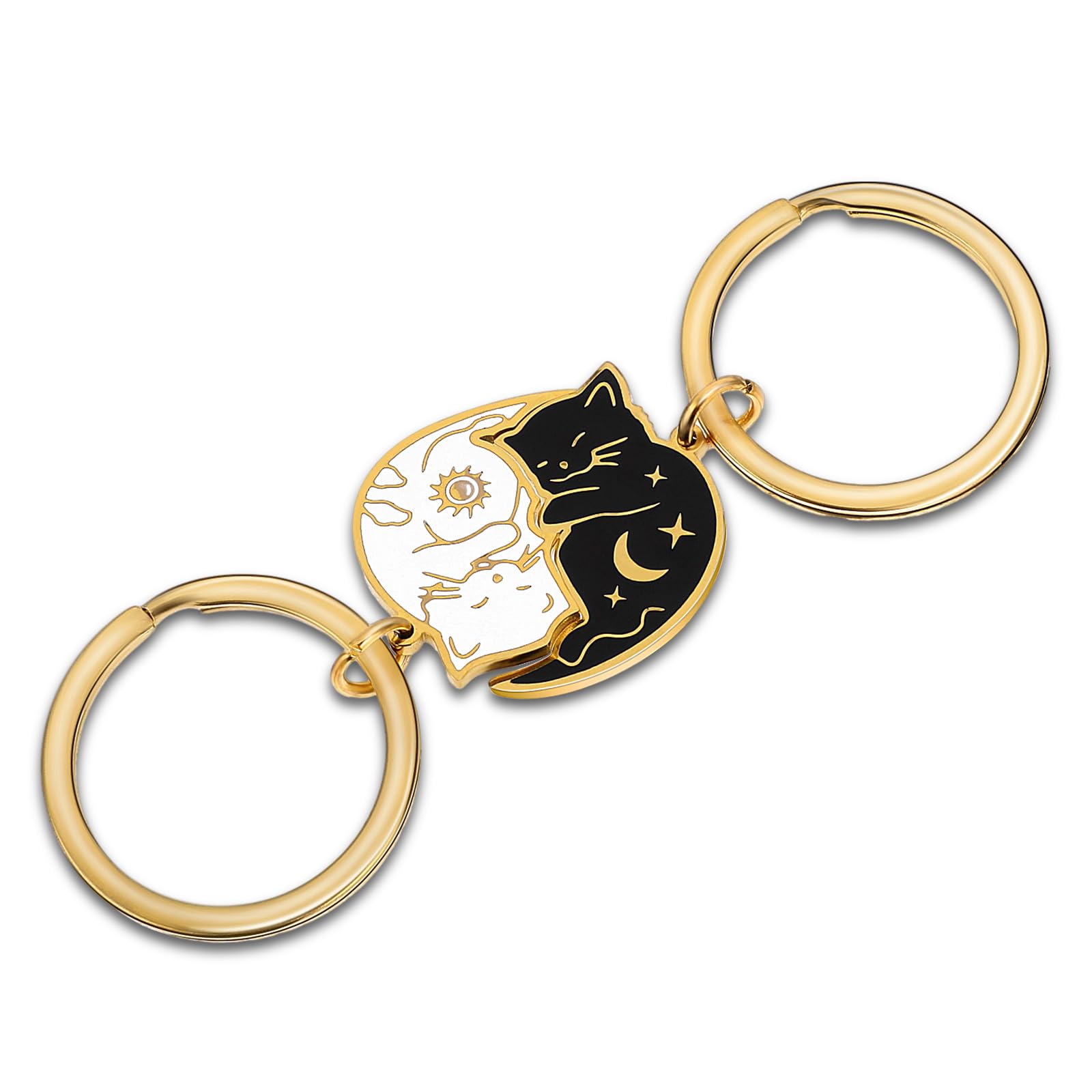 Geen gevoelige kat sleutelhanger - kattenliefhebber