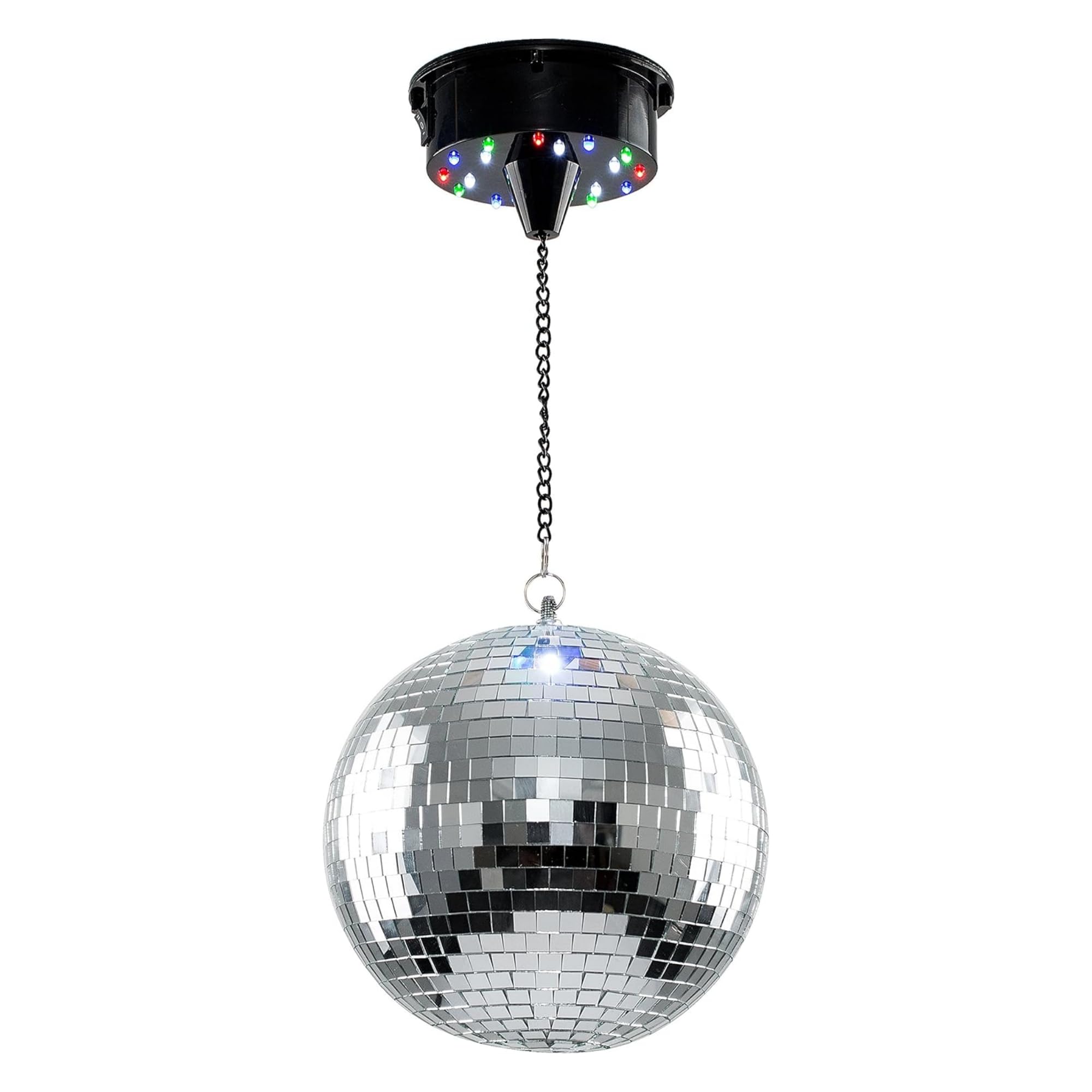 MiniSun | Novelty Rotating Multi Coloured Disco Ball Ceiling Light | Mood Lights, Home Décor & Improvement Essential