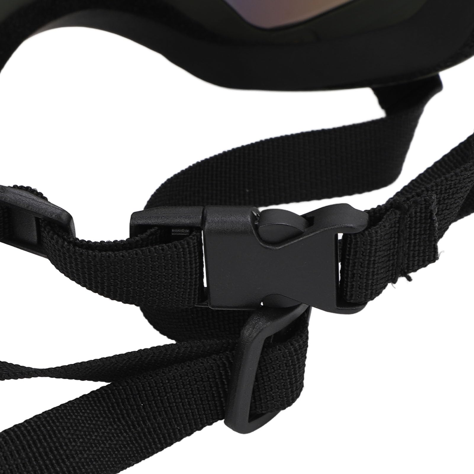 Generic Gogle dla Psów Okulary Przeciwsłoneczne Przeciwmgielne Okulary Przeciwsłoneczne dla Psów Ochrona UV Oddychająca na Zewnątrz (Ramka Liści, Czerwona Soczewka)