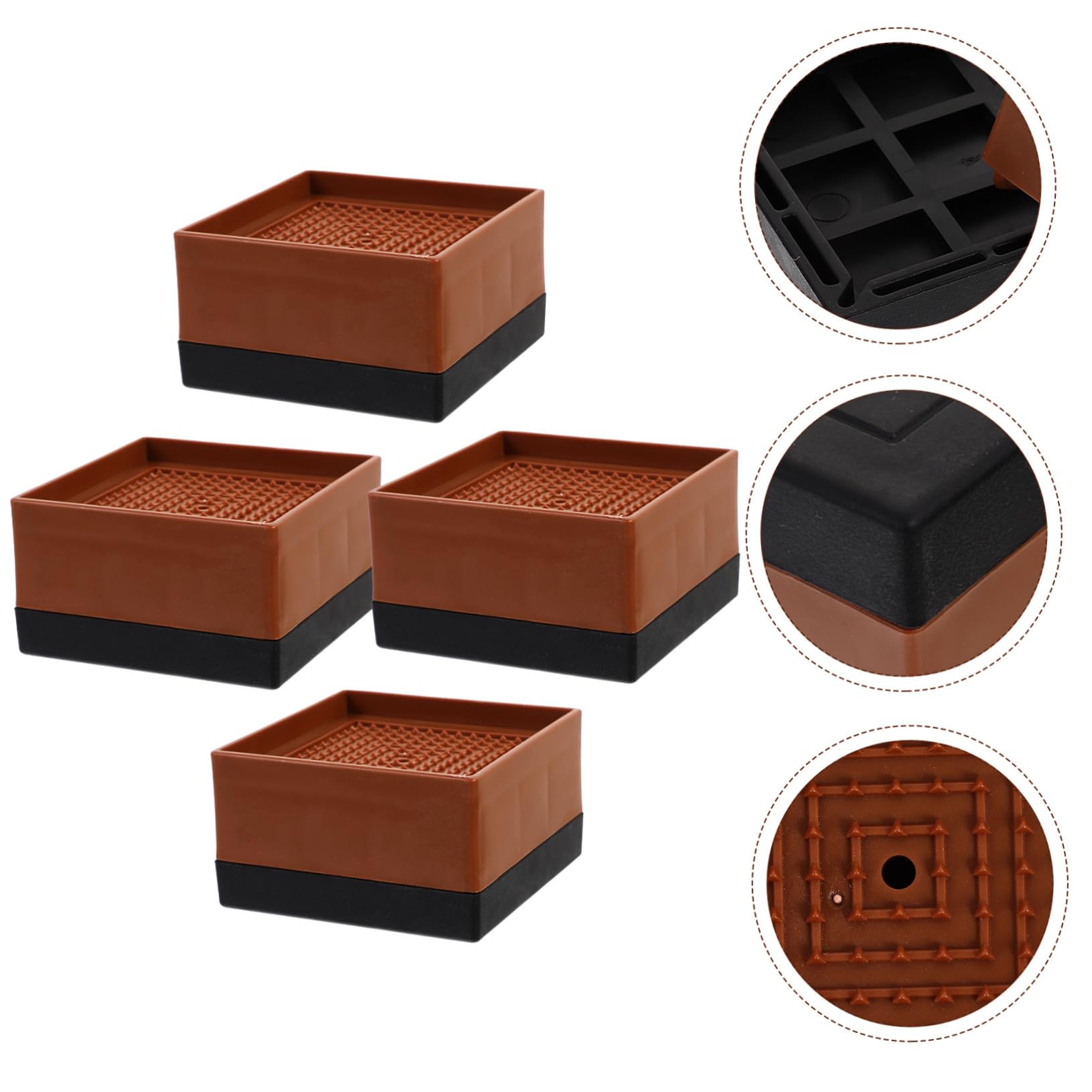 4piezas Elevadores De Cama para Muebles Elevadores Resistentes De Sofá De Escritorio Hogar De Cama De Alta Resistencia