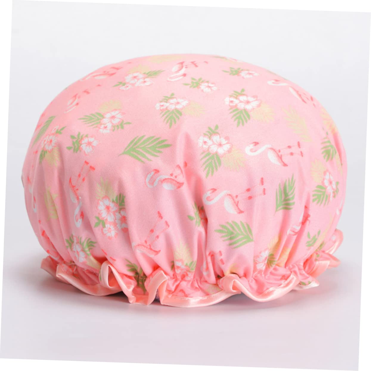 FOMIYES 12stücke Doppellagige Duschhauben Für Damen Wasserdichte Und Elastische Badekappen Im Cartoon-design Flamingo Flamingo Blau Pegasus Wiederverwendbare Haarpflege Für Spa Und