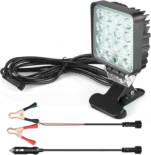 Miniatura 9 de Faros delanteros de acoplamiento para barcos, luces LED de 40 W, 6000 K, 12 V, sobre el agua, inundación, marina, para kayak, bajo, Jon, pesca