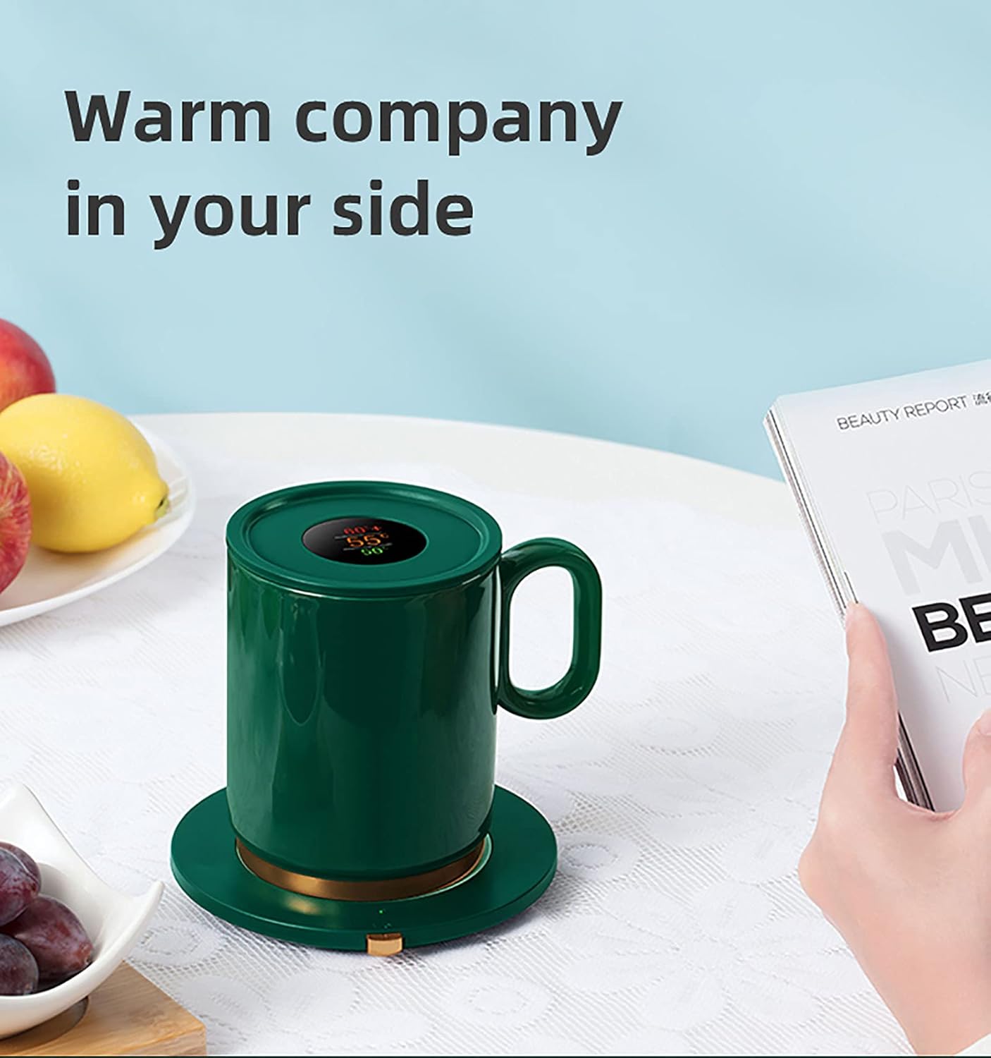 Coffee Mug Cup Warmer Set Thermostatic Cup Heater USB Electric Heating Pad Home Office Tea Water Milk Mugs Heated Coaster