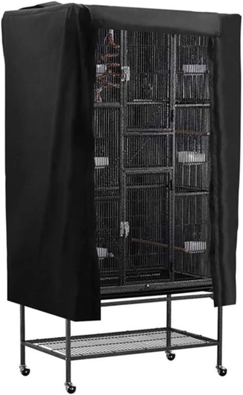 Rysydant Birdcage Cover, Universal Extra Large Bird Cage Cover,Breathable Washable Waterproof Sun Protection Parrot Cage Cover for Lovebirds Budgies Macaw Parrot Parakeets, 69 x 104 x 122CM