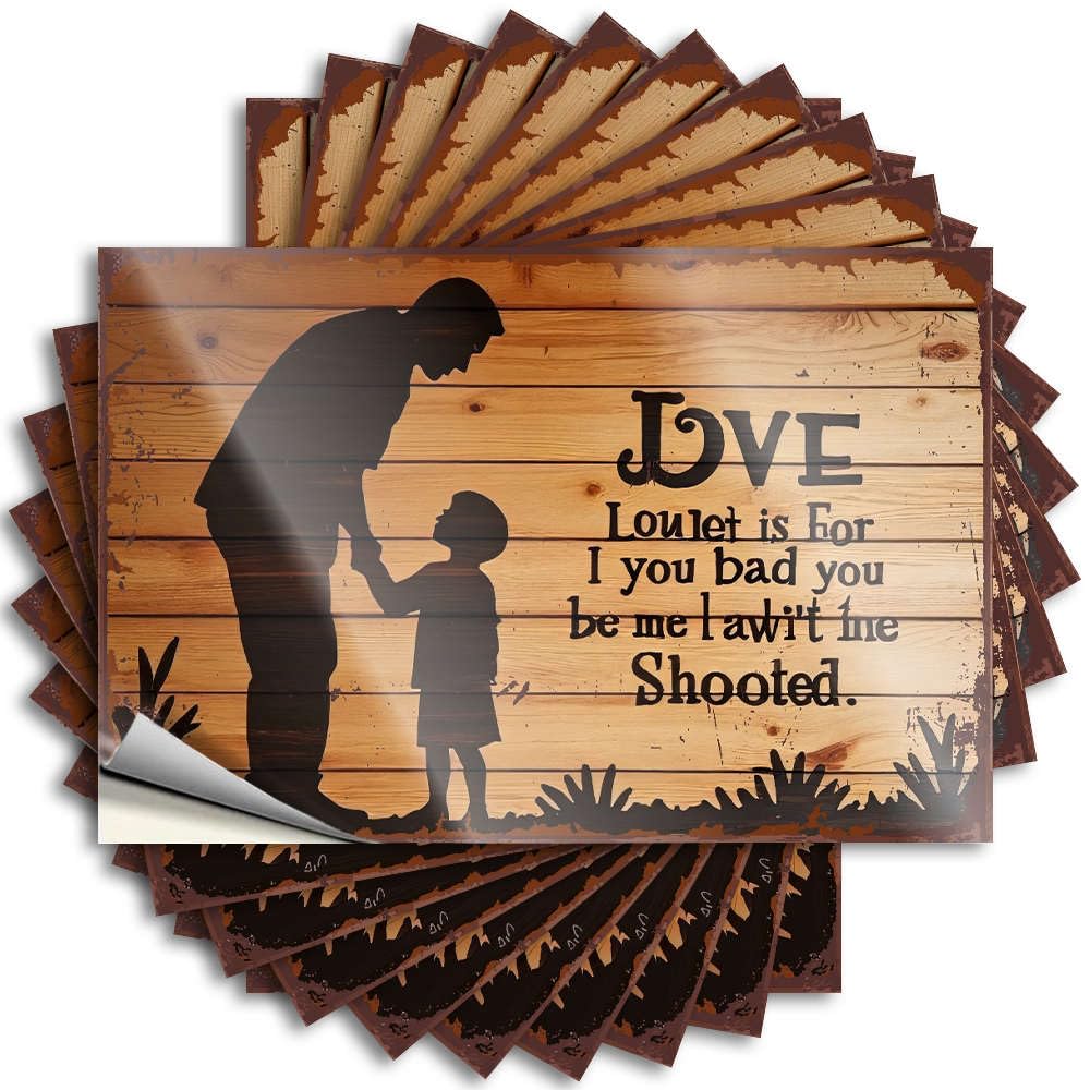 Backyard Bar Decor Cool Decals - Love is for Those Who Love You. Removable Decal Hard Easy Peel for Standing(12X18CM)
