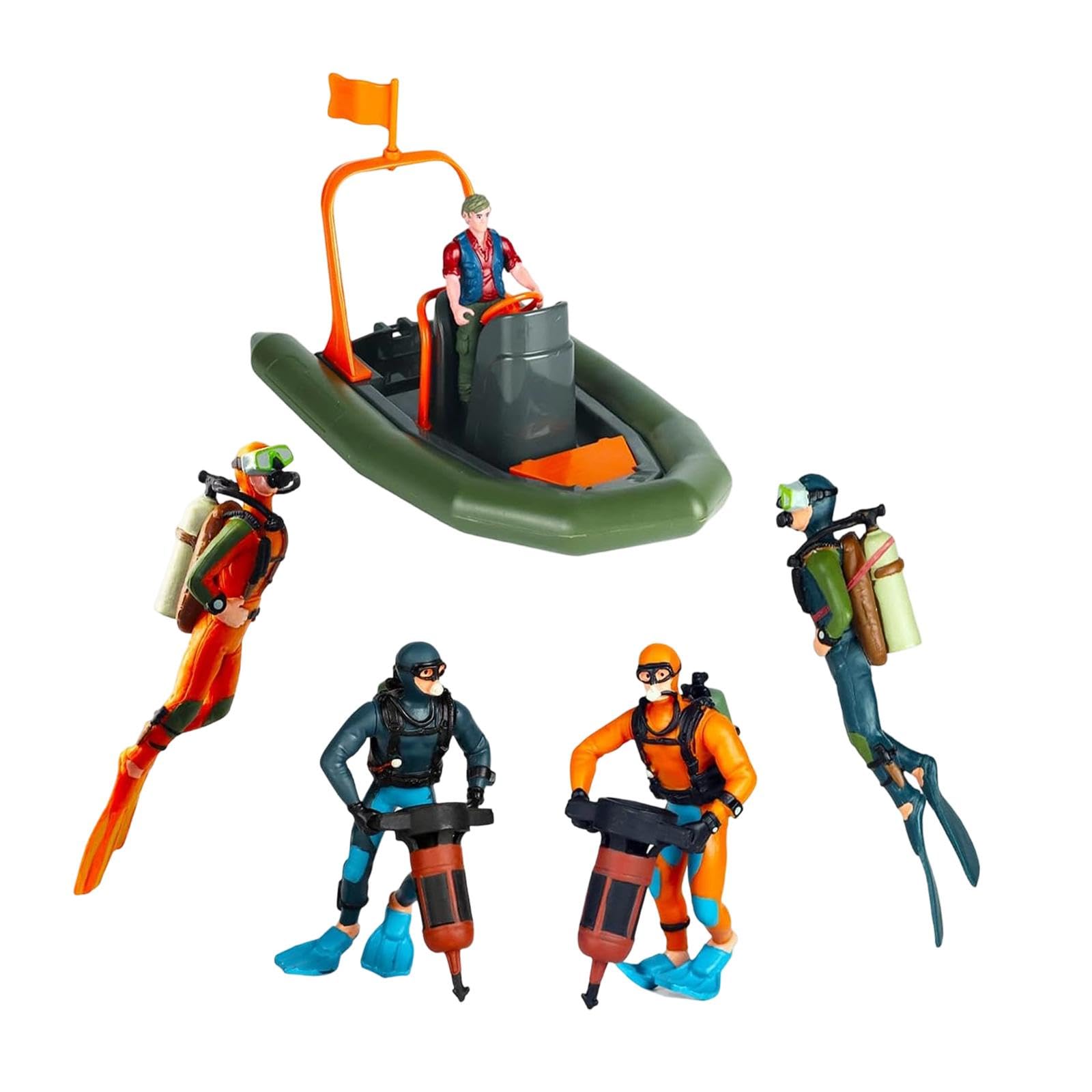 Figurines de Plongeur et de Pilote, Maquettes, Décoration Créative pour Aquariums, Figurines de Plongeurs