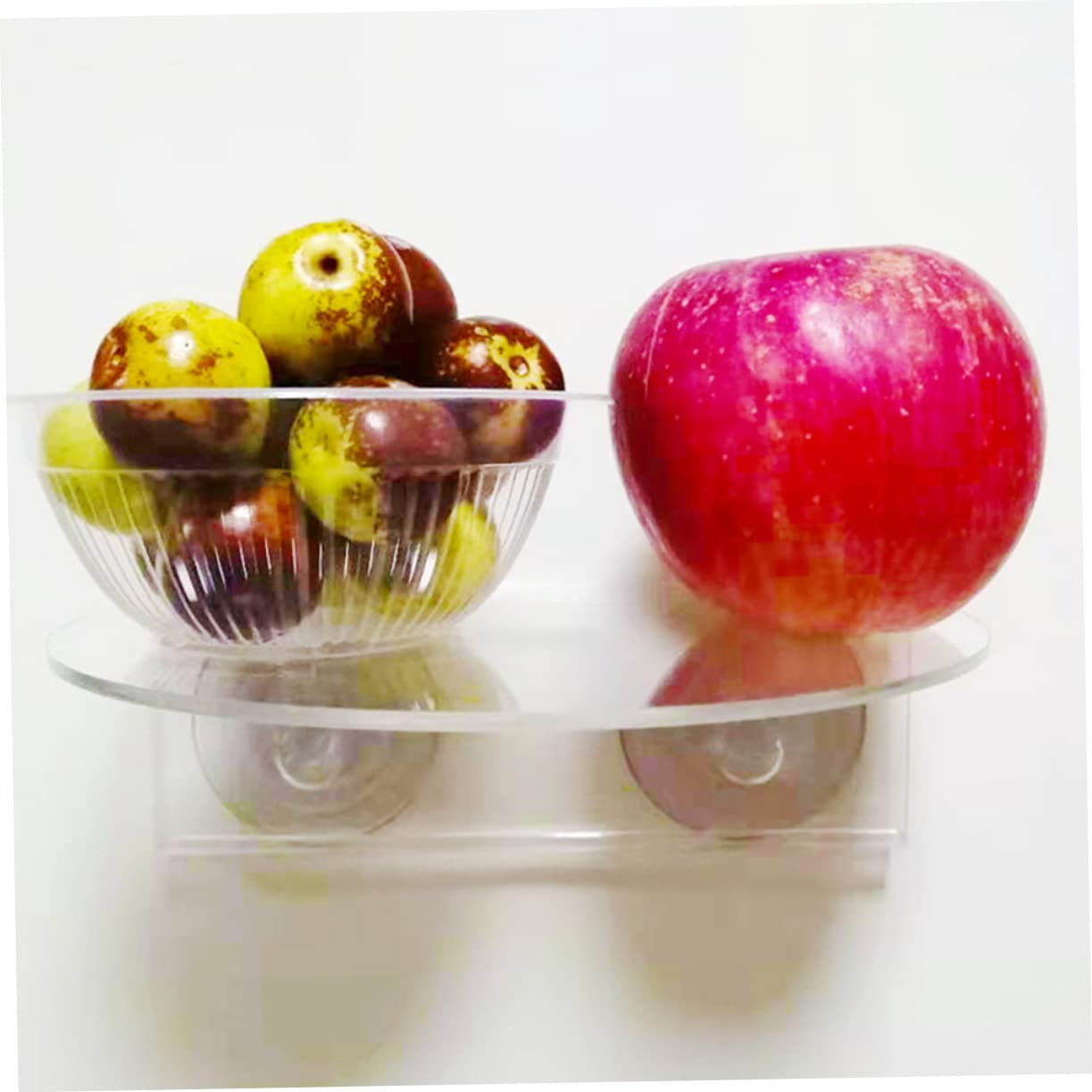 Abaodam 2pcs Transparent Acrylic Cup Shelves For Window Plants Load-bearing Bracket Racks For Kitchen Bathroom And Living Room Floating Potting Stand For Indoor Herbs And