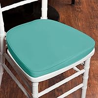 Vista 11 de Efavormart Cojín de 2" de espesor para silla Chiavari en negro, cojín de asiento de espuma con efecto memoria con lazos y funda extraíble