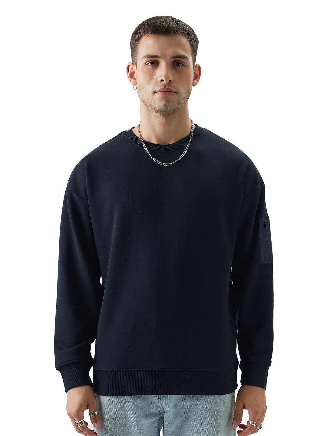 the souled store Men's Cotton Blend Round Neck Sweatshirt-picture-38