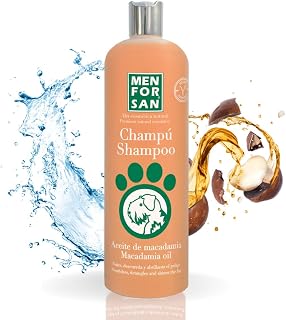 MENFORSAN Shampoo for Dogs with Macadamia Oil, Nutrition and Glimpse Fur, Strong , Lice Repellent and Regenerative Properties, Citrus, 1 Litre