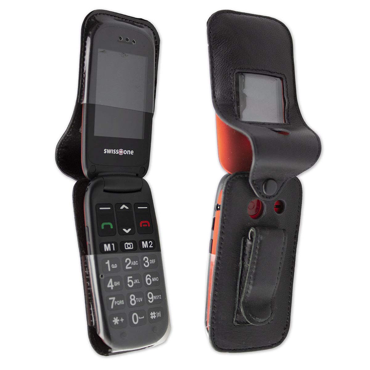 caseroxx Leather-Case with belt clip compatible with Swisstone BBM 625 made from genuine leather - Image 4