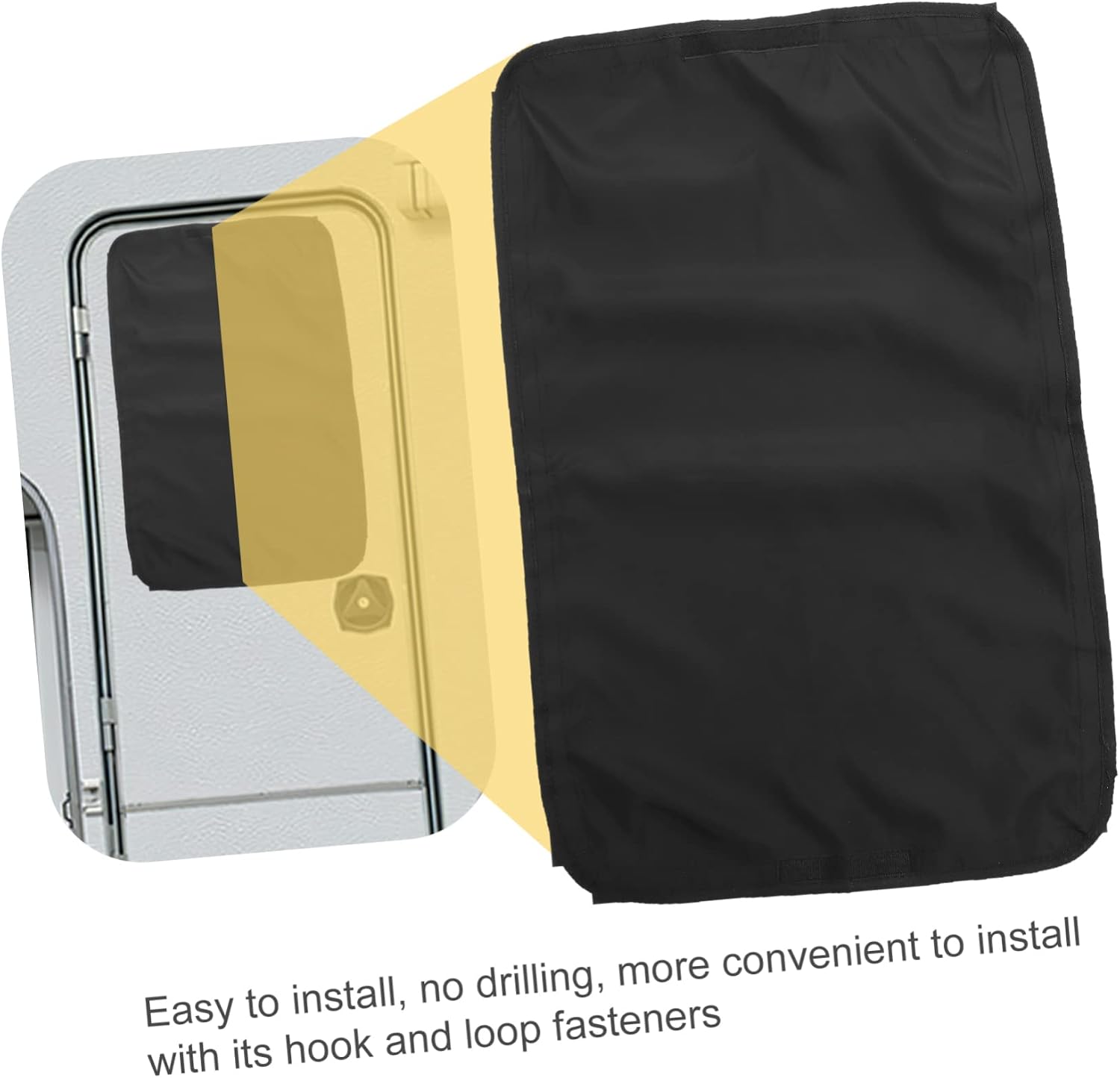 Rv Window Sun Shade Cover Blackout Shade for Motorhome Camper Accessories Easy Install Against Heat Light for Rvs Trailers and Campers