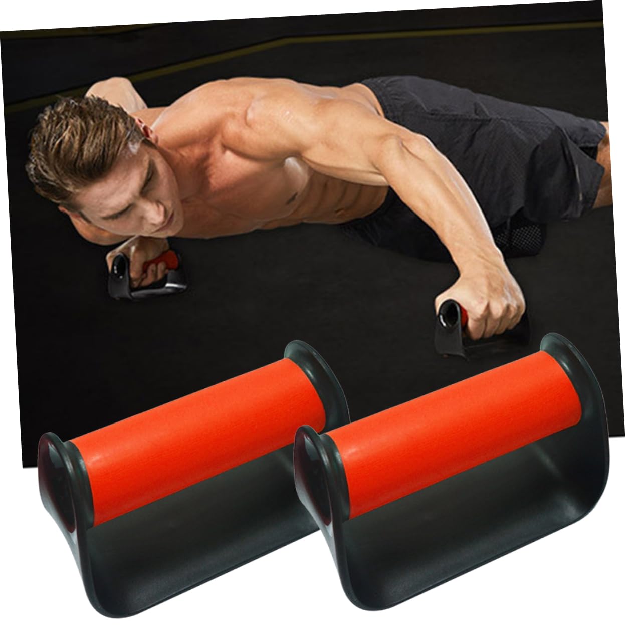 SUPVOX 1pair Portable Bracket for Home Fitness Stand for Upper Body Strength Training Compact Design for Easy Storage Gym Equipment for Men Women Red