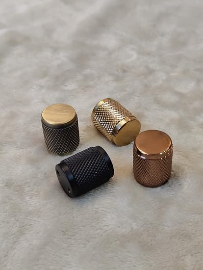 Housemart Handlier Knobs for Drawer & Cabinets Set Knob, Brass Wardrobe Kitchen Door Pull Handle Knobs Barrel Shape Drawer Knob (Pack of 10, Brush Antique)