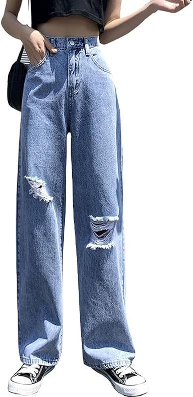 Jeans Baggy Donna E Uomo - Pantaloni Cargo Larghi Con Tasche, Stile Y2K - Foto 6