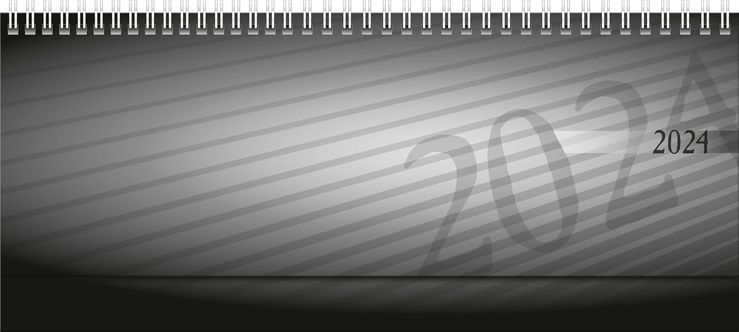 rido/idé Weekly Calendar Septant 2024 2 Pages = 1 Week Sheet Size 30.5 x 10.5 cm Anthracite