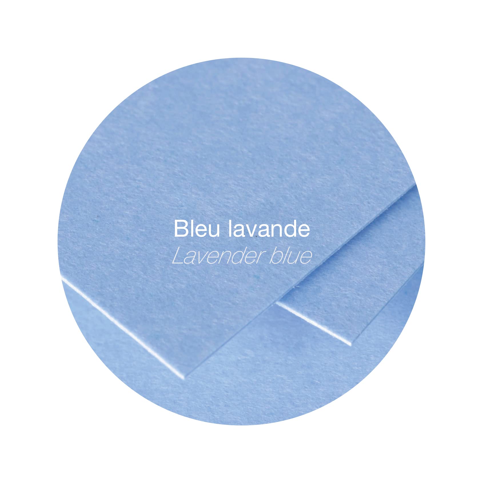 Clairefontaine 22159C Pack of 25 Double Cards Square Format 16x16cm 210g/m² Lavender Blue Invitation Correspondence Cardboard Pollen Range Premium Smooth Paper - Image 2