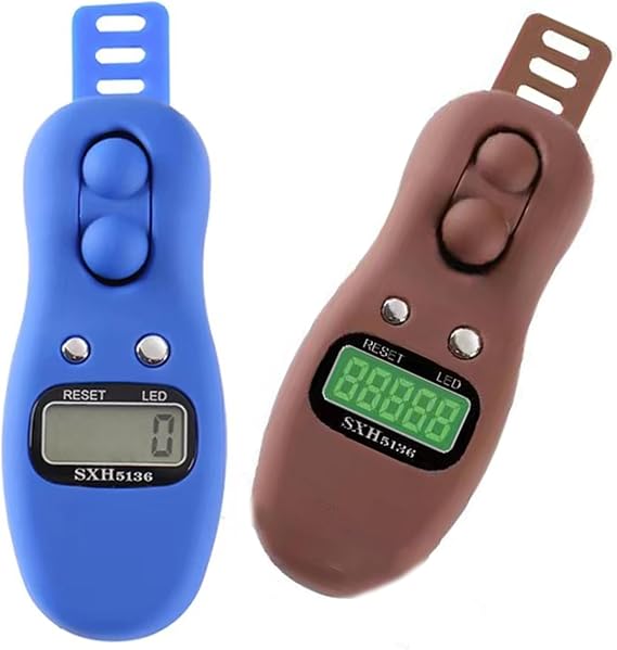 Electronic Digital Tasbih Tally Counter Resettable Rotating Prayer Beads Counter Finger Counter Tasbeeh Counter