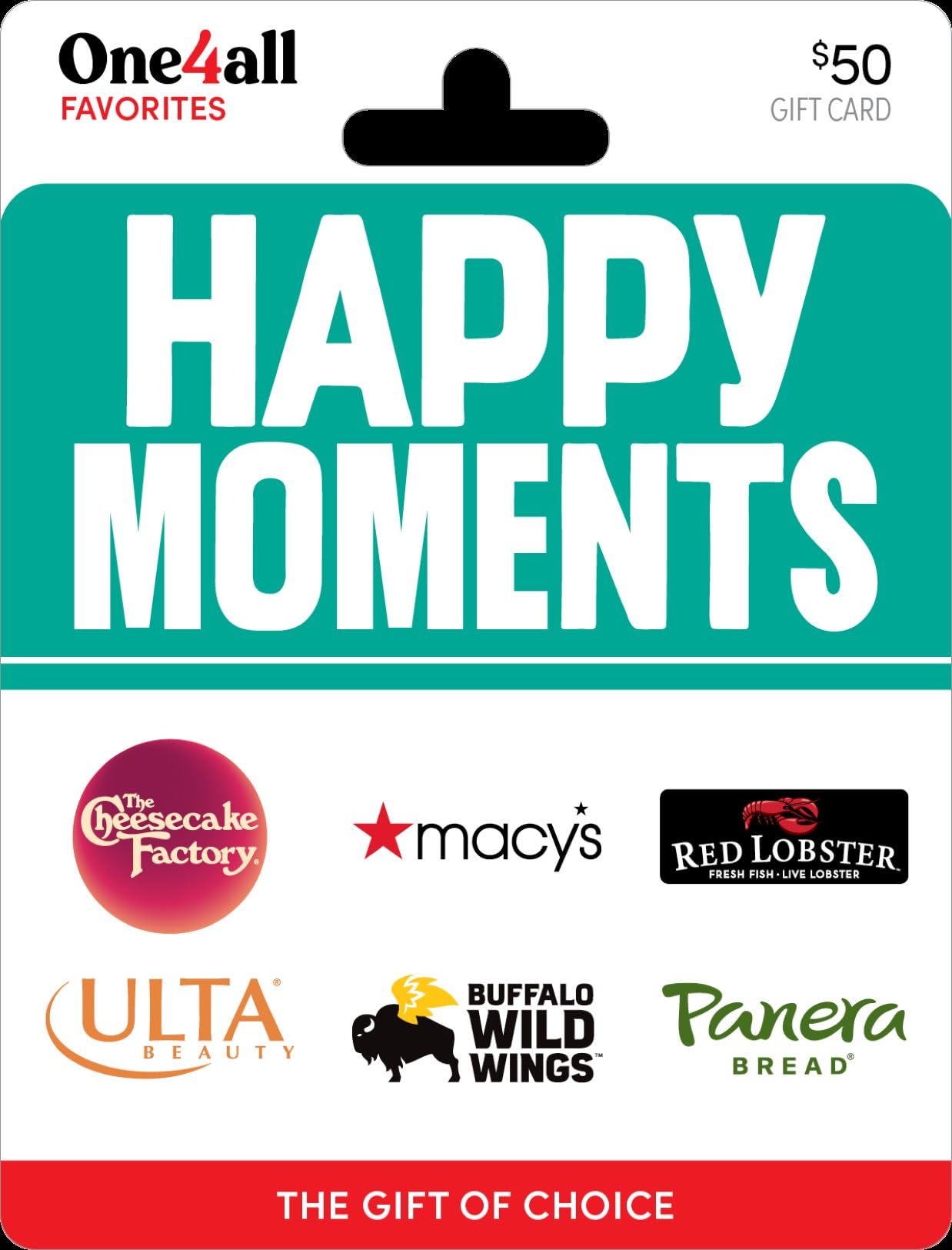 Amazon.com: One4all Happy Moments Physical Gift Card - $50 : Gift